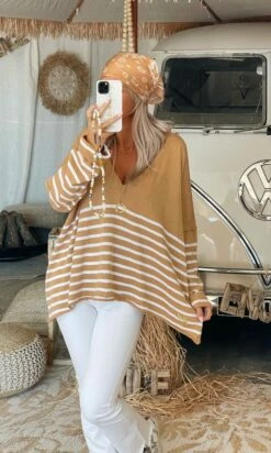 Pull Marius Oversize Camel Marinière Blanc -Vêtements Soldes 2024 007d20e6 cb1e 4eec 80e3 8d45af77d2c7