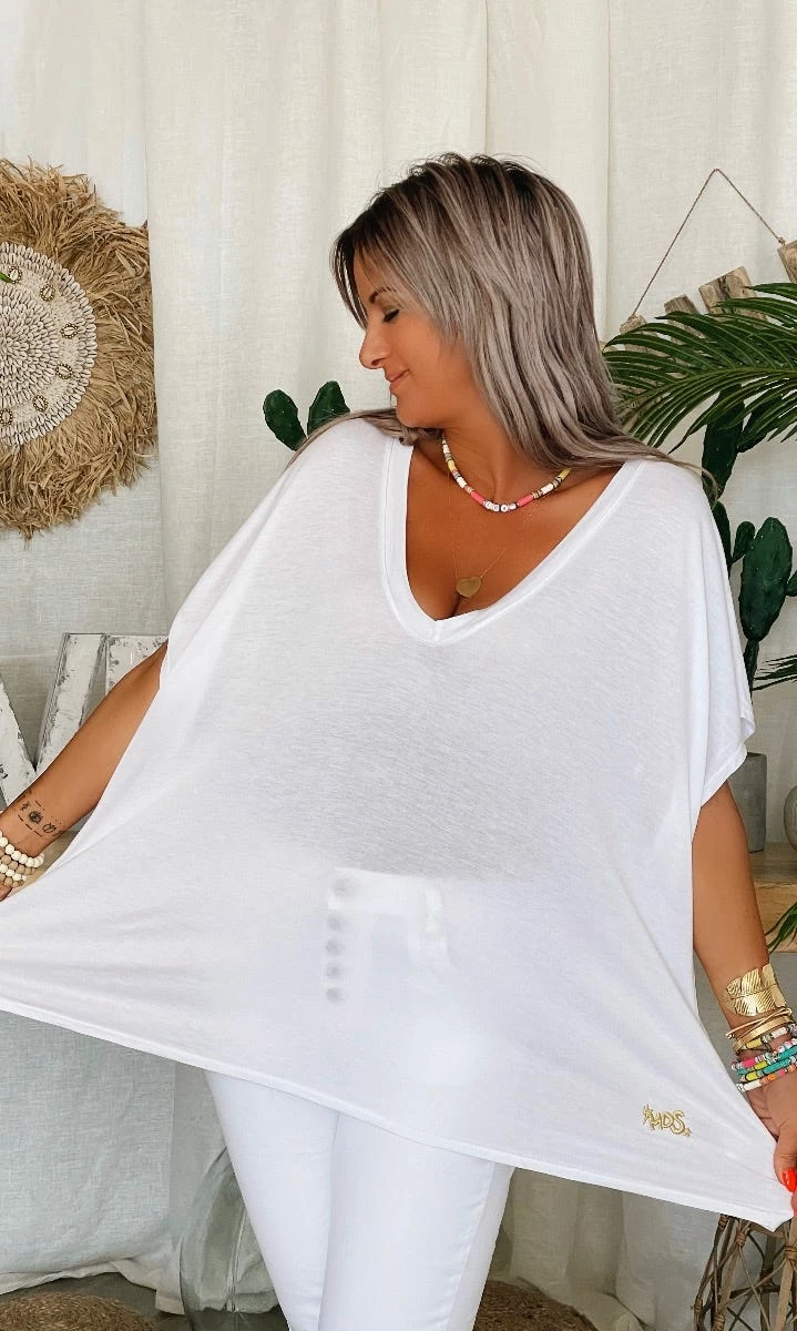 T-Shirt Basic Oversize Blanc 9 T-Shirt Basic Oversize Blanc – Image 7