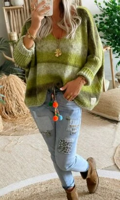 Pull Romain Oversize Kaki