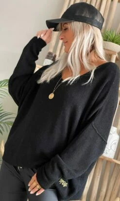 Pull Braxton Oversize Noir