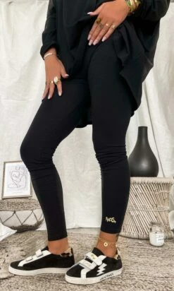 Legging Johan Ultra-Light Noir Star Or