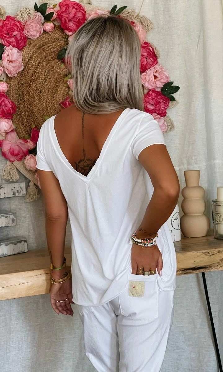 T-Shirt Quentin MC Blanc 5 T-Shirt Quentin MC Blanc – Image 3