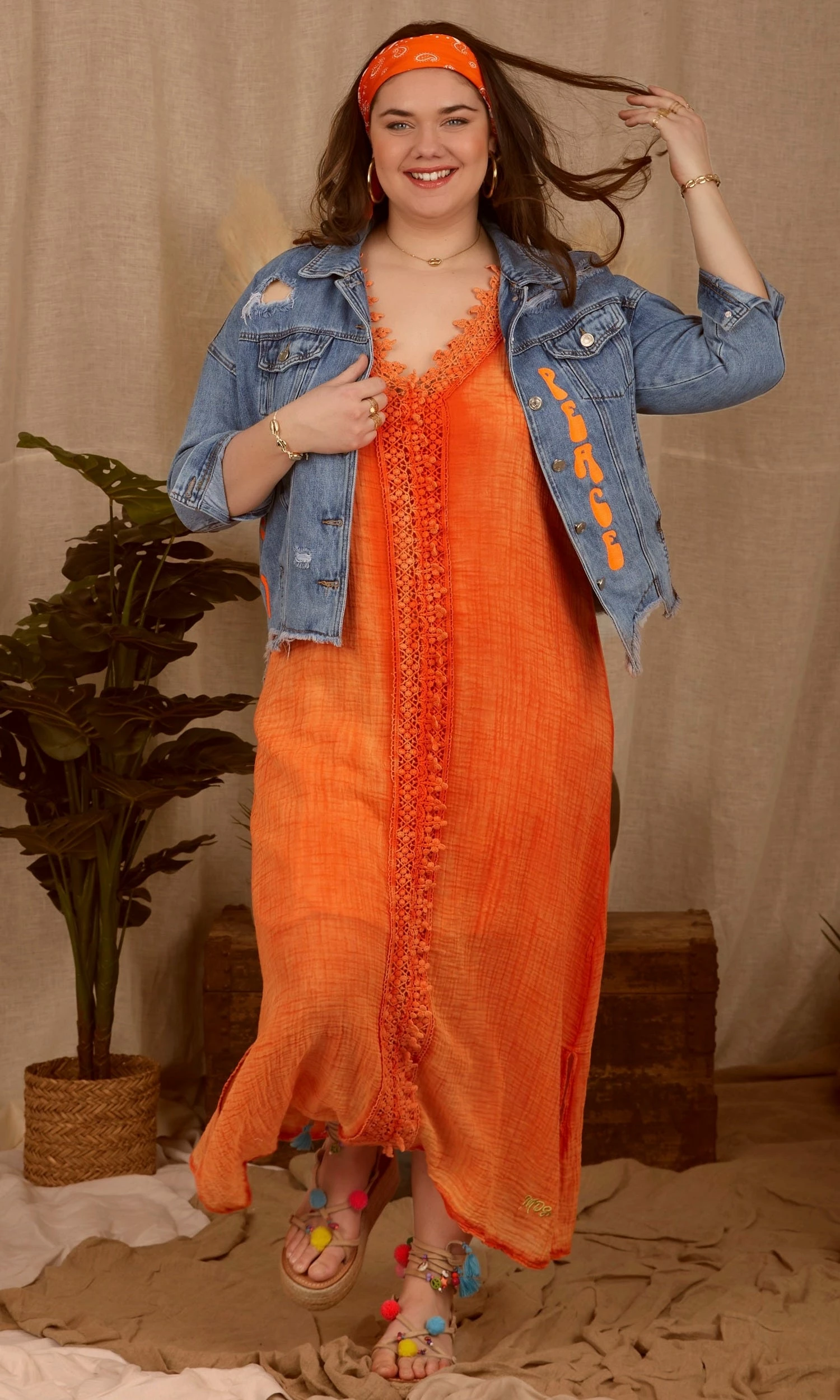 Robe Shannah Orange 3 Robe Shannah Orange