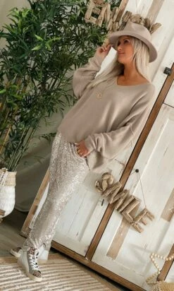Pull Braxton Oversize Taupe -Vêtements Soldes 2024 3bcd16a1 d0a7 475f a61d 454b01753b76