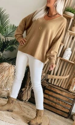 Pull Braxton Oversize Camel -Vêtements Soldes 2024 3e26a55c e2d1 48de b76d f680977655fa