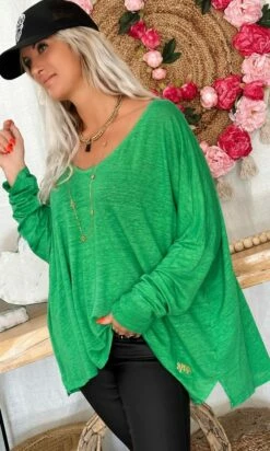 T-Shirt Gabin ML Loose Lin Vert Brésil -Vêtements Soldes 2024 3e77b812 ea76 4813 bffe 134c03184a28