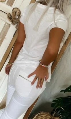 Produits populaires 11 T-Shirt Magda Blanc Love Vert Brésil