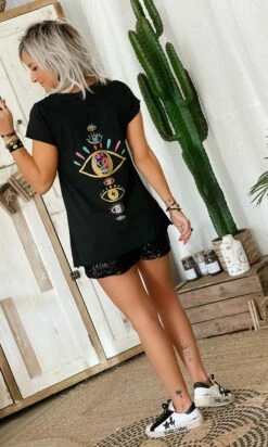 T-Shirt Elio MC Noir Many Eyes -Vêtements Soldes 2024 4755bc03 2119 4acc a5d1 3e841819b5dd