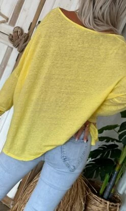 T-Shirt Gabin ML Loose Lin Jaune -Vêtements Soldes 2024 4e7e41ed e573 4721 bb3f e634f60494d7