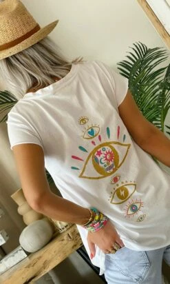 T-Shirt Elio MC Blanc Many Eyes 14 T-Shirt Elio MC Blanc Many Eyes -Vêtements Soldes 2024 568757c2 a083 4035 b615 485fe16d22a7