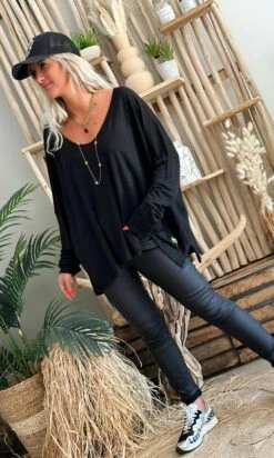 T-Shirt Gabin ML Loose Lin Noir -Vêtements Soldes 2024 6078c1c7 f3b8 4181 a05a 726a7c9eff0c