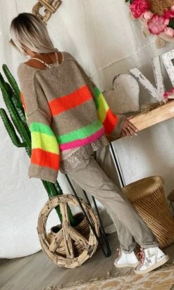 Pull Court Damien Oversize Taupe Peace Multicolor -Vêtements Soldes 2024 61fe77dd 779a 4148 91fd d65cfaa8d9d8