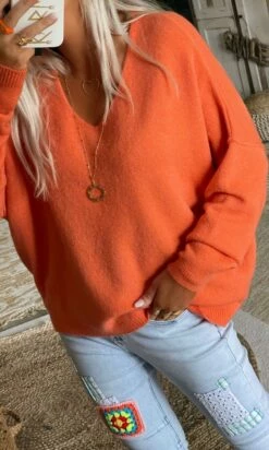 Pull Braxton Oversize Orange -Vêtements Soldes 2024 64375ddd f529 4a27 b396 c5486b15dc64