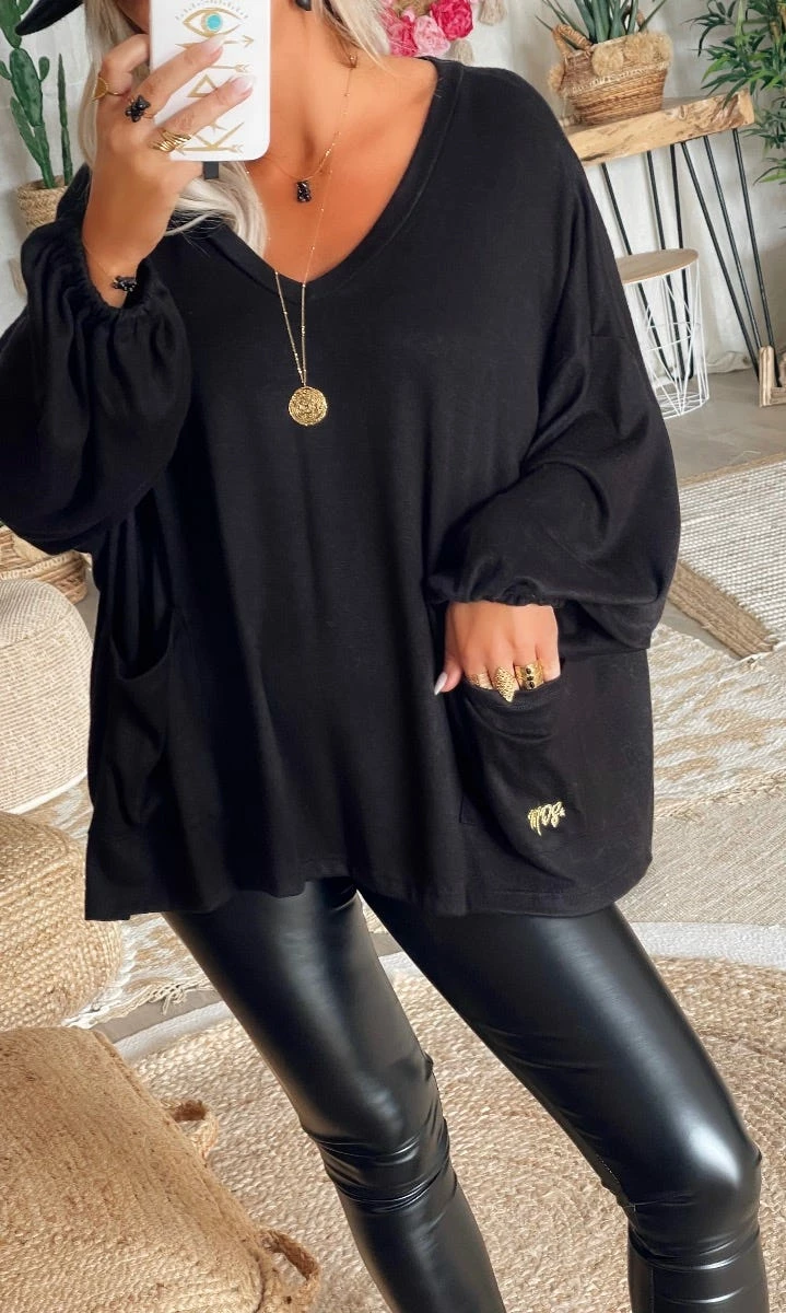 Pull Anthony Maille Doudou Noir 8 Pull Anthony Maille Doudou Noir – Image 6