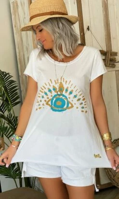 T-Shirt Quentin MC Blanc Eye Shine -Vêtements Soldes 2024 69831ae2 23e3 497d b711 4f0d1826d07b