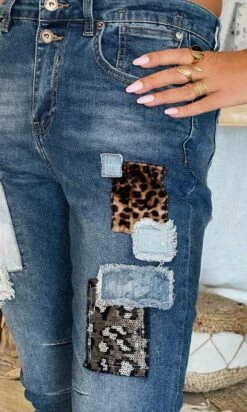 Jean's Tino Used Brut Léopard