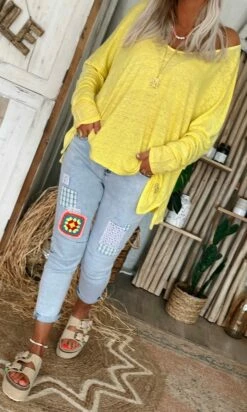 T-Shirt Gabin ML Loose Lin Jaune -Vêtements Soldes 2024 78dcb944 7654 4222 b968 d7fd76c002e6