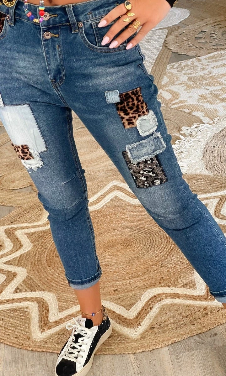 Jean's Tino Used Brut Léopard 4 Jean's Tino Used Brut Léopard – Image 2