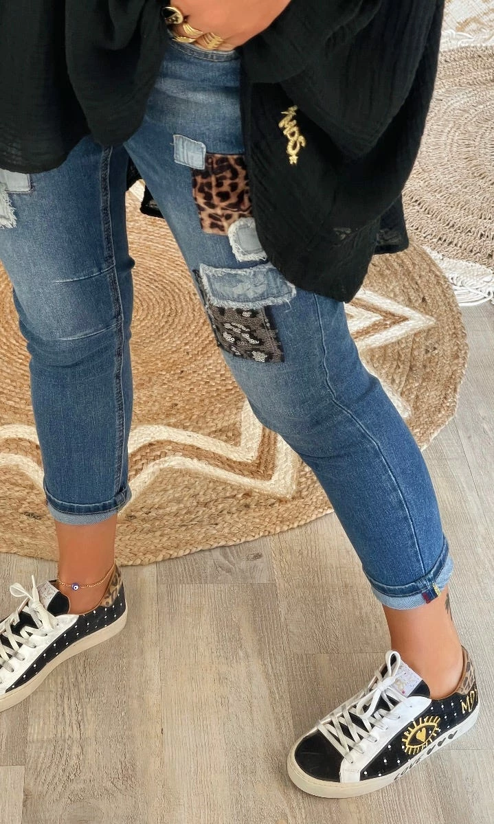 Jean's Tino Used Brut Léopard 7 Jean's Tino Used Brut Léopard – Image 5