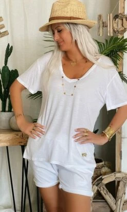T-Shirt Basic Blanc -Vêtements Soldes 2024 89f8d3a7 04a9 4fec 83fb a37c152e1a09