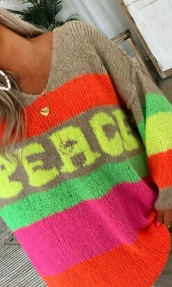 Pull Damien Oversize Taupe Peace Multicolor -Vêtements Soldes 2024 920c2bc7 75d5 44f5 a333 7dc7cc5c518b