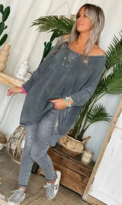 T-Shirt Oscar ML Oversize Gris Anthracite -Vêtements Soldes 2024 9efee712 4edc 42a3 aca7 d880bc240172