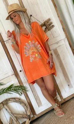 T-Shirt Iloé Oversize Orange Pluma Skull -Vêtements Soldes 2024 a4487eeb ad68 4432 9e3b a62b59708631