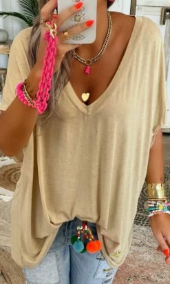 T-Shirt Basic Oversize Camel -Vêtements Soldes 2024 a5ae01e5 eb62 4319 b235 42dfd91b3c97