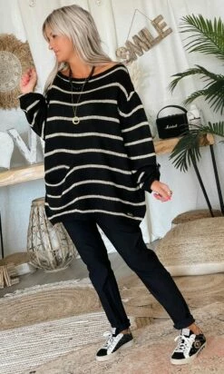 Pull Mika Oversize Noir Marinière Or 15 Pull Mika Oversize Noir Marinière Or -Vêtements Soldes 2024 b59816df fd89 4fea 9702 dad597abbe09