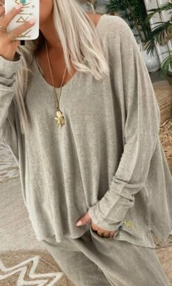 T-Shirt Gabin ML Loose Lin Taupe -Vêtements Soldes 2024 bc60216c 27fa 4e05 bbd6 b8730fc2bdeb