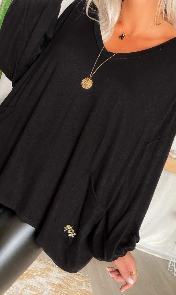 Pull Anthony Maille Doudou Noir 4 Pull Anthony Maille Doudou Noir – Image 2