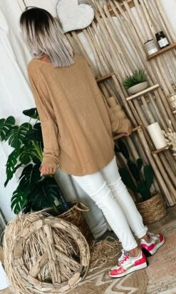 T-Shirt Gabin ML Loose Lin Camel -Vêtements Soldes 2024 ce5faac6 b80f 48e2 9a2f 481e3b3ca776
