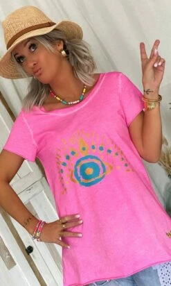 T-Shirt Quentin MC Rose Fluo Eye Shine -Vêtements Soldes 2024 e358b16d 8f6f 4ff6 b350 3b4a177b6efd