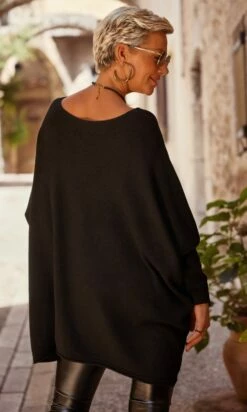Pull Nestor Oversize Noir -Vêtements Soldes 2024 facetune 01 09 2023 15 33 03