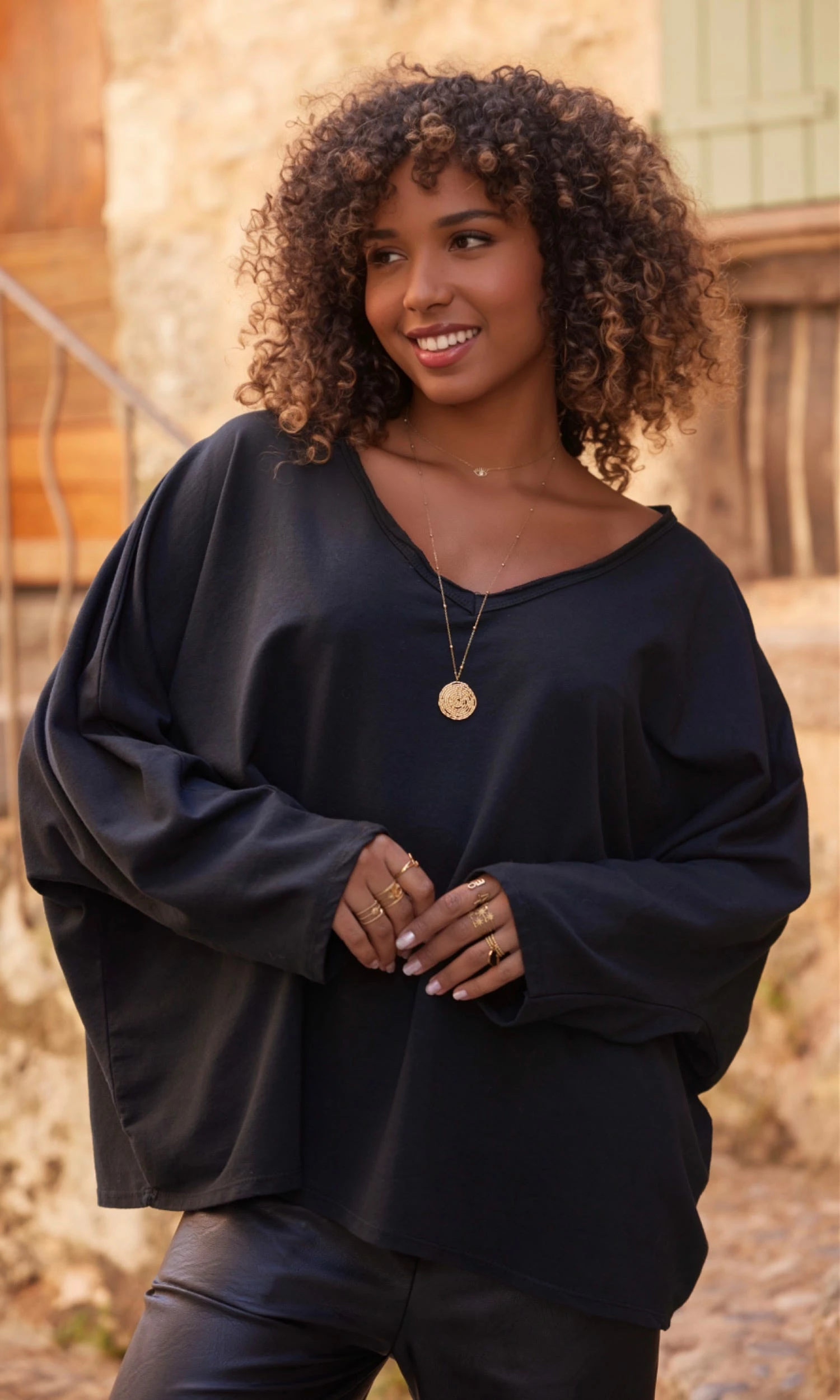 Sweat Fin Logan Noir Angel Love Rose Fluo 5 Sweat Fin Logan Noir Angel Love Rose Fluo – Image 3