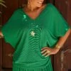 T-Shirt Arturo Oversize Vert Irisé