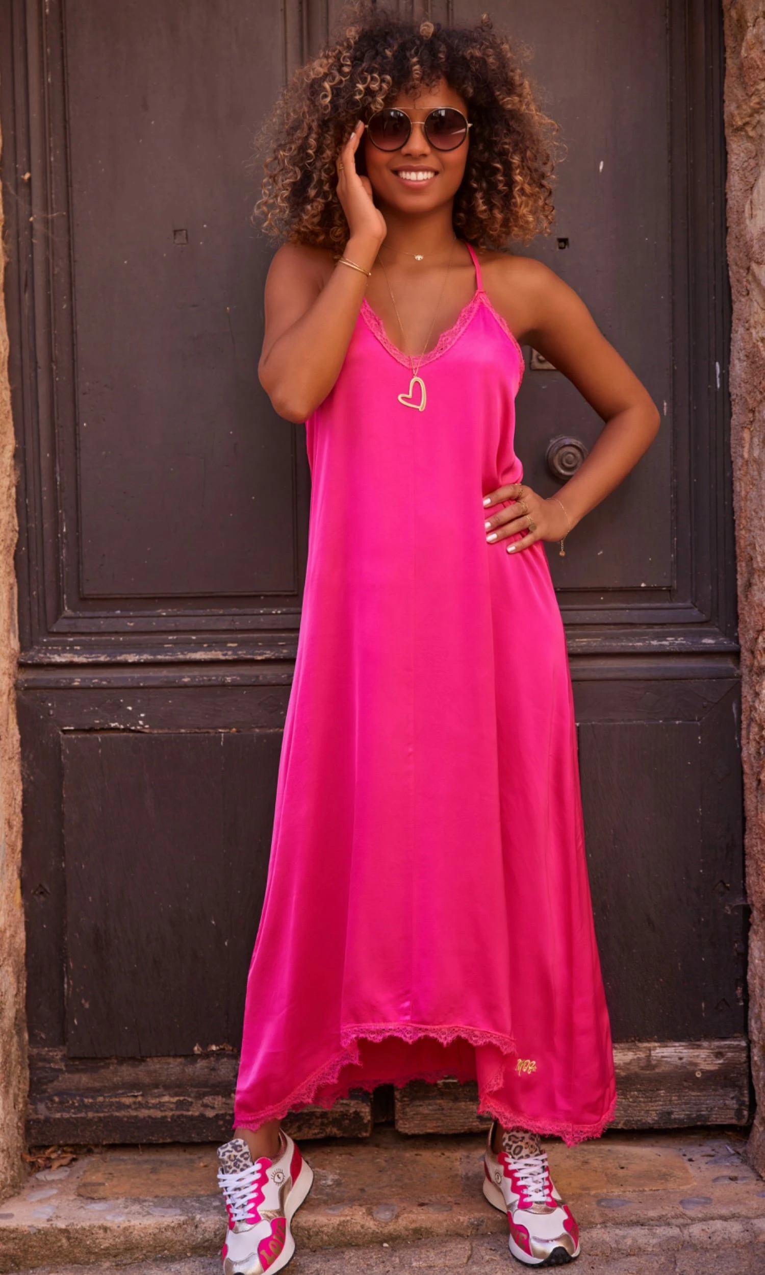 Robe Joy Rose Fuchsia 9 Robe Joy Rose Fuchsia – Image 7