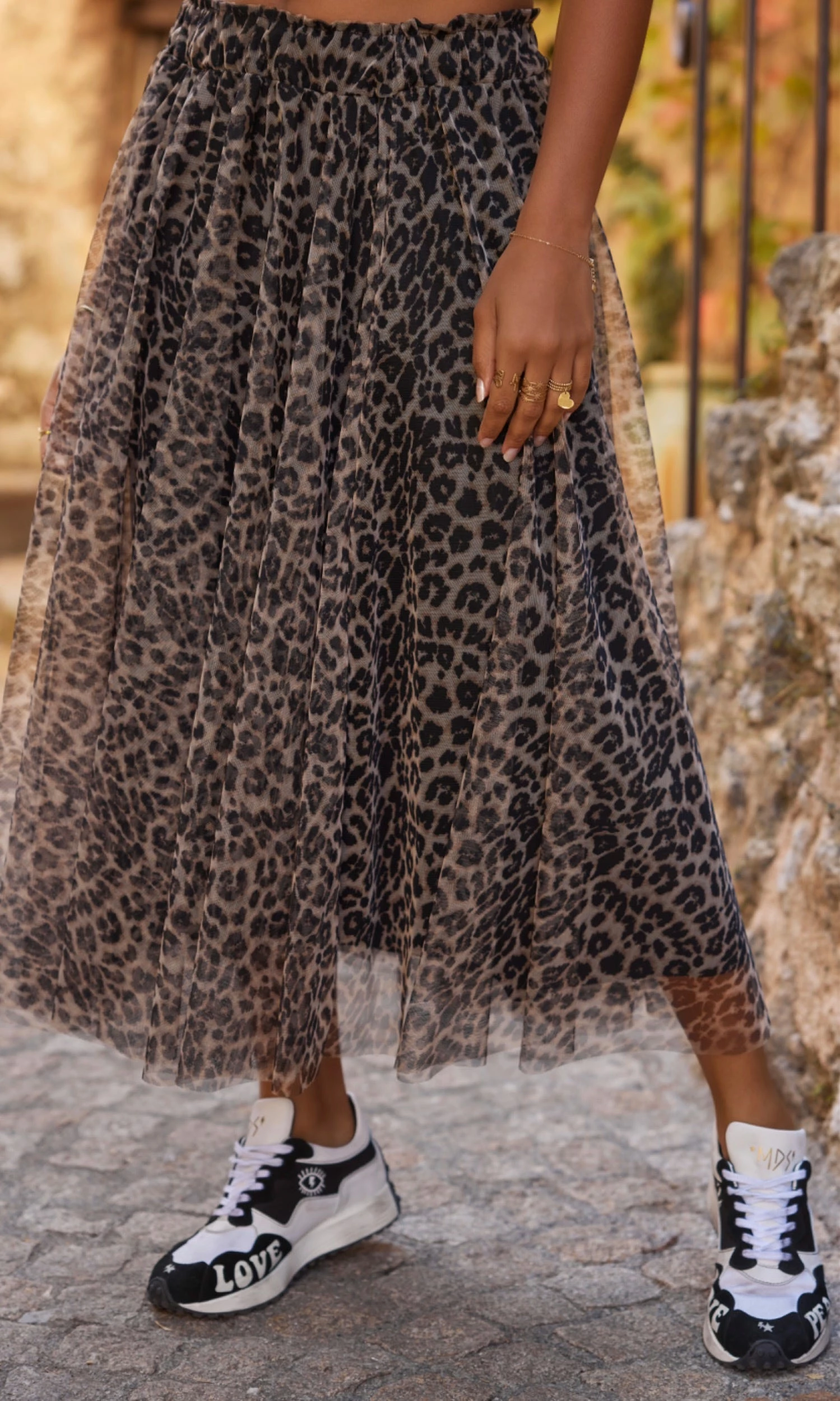 Jupon Olympe Beige Léopard 4 Jupon Olympe Beige Léopard – Image 2