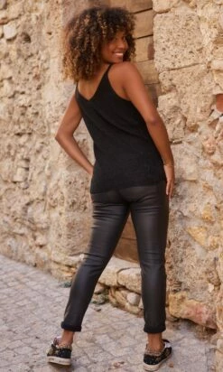 Débardeur Pull Maho Noir Irisé