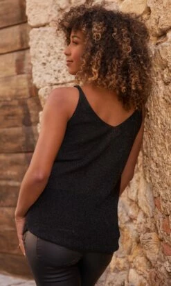 Débardeur Pull Maho Noir Irisé -Vêtements Soldes 2024 facetune 04 10 2023 15 05 33