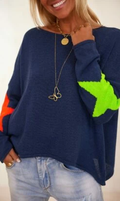 Pull Austin Bleu Marine Star Multicolor -Vêtements Soldes 2024 facetune 06 02 2024 09 35 29