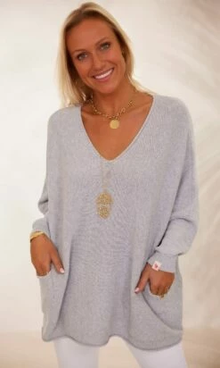 Pull Nestor Petite Maille Gris -Vêtements Soldes 2024 facetune 06 02 2024 09 57 30