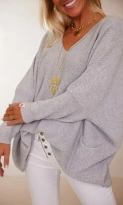 Pull Nestor Petite Maille Gris -Vêtements Soldes 2024 facetune 06 02 2024 10 25 53