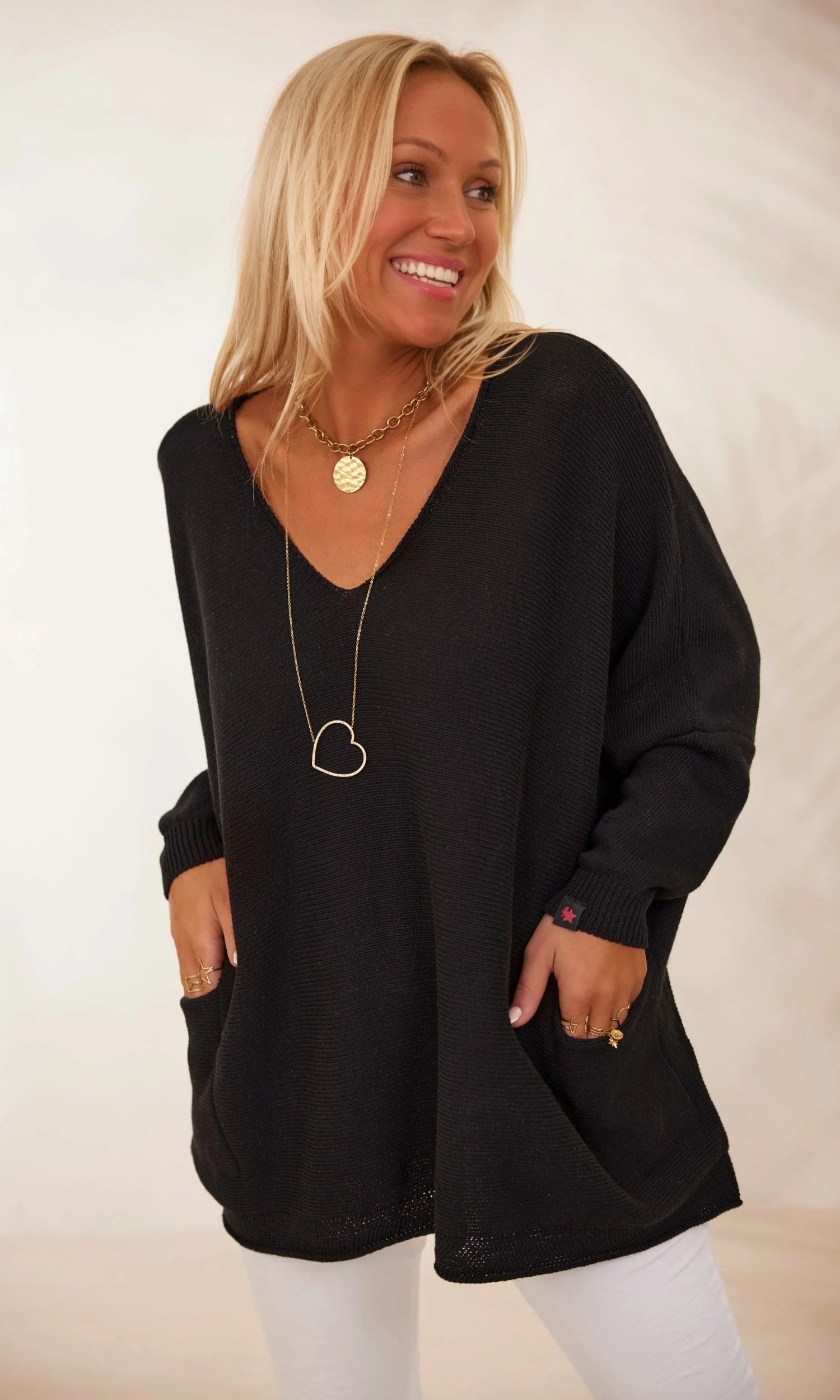 Pull Nestor Petite Maille Noir 4 Pull Nestor Petite Maille Noir – Image 2