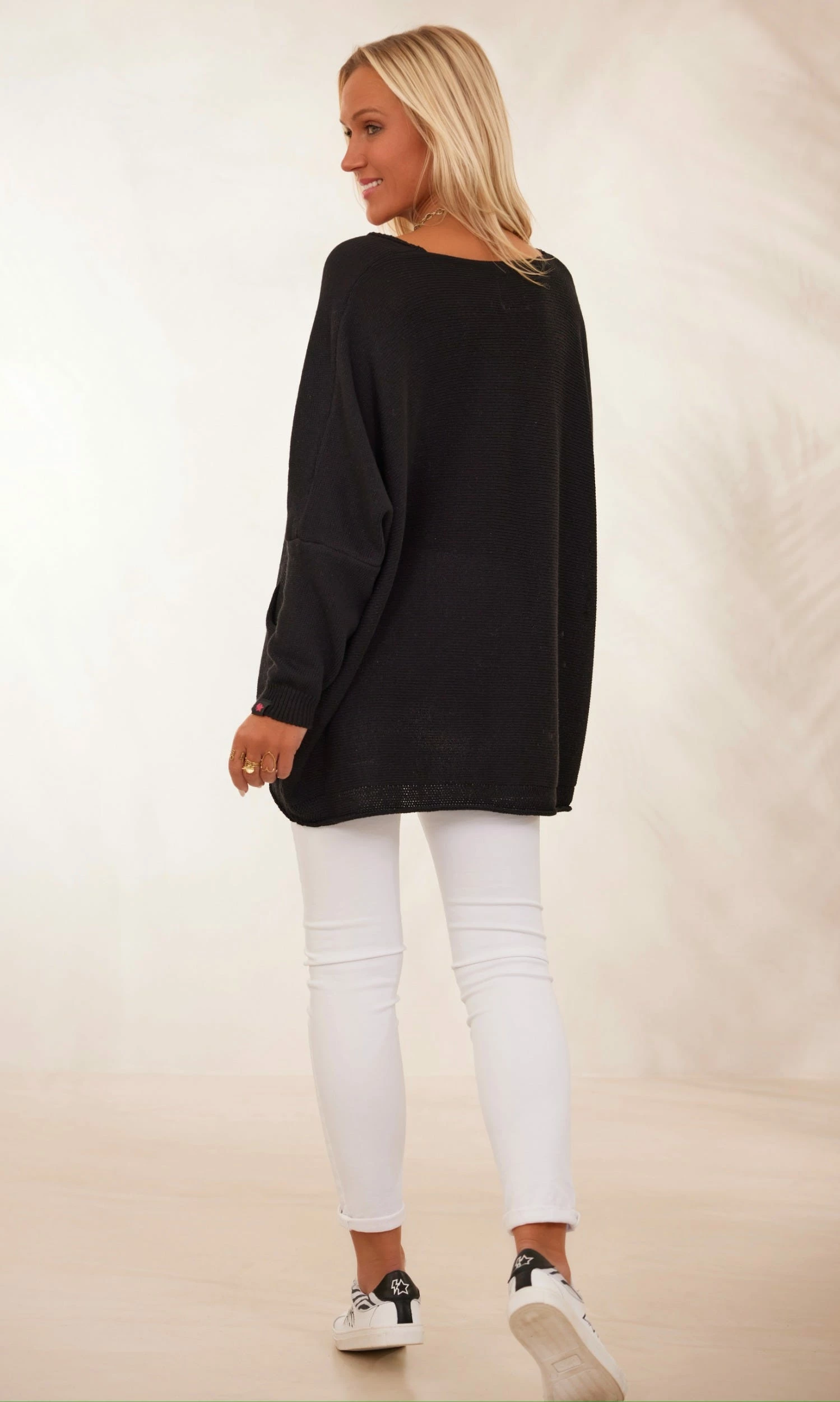 Pull Nestor Petite Maille Noir 9 Pull Nestor Petite Maille Noir – Image 7