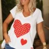 T-Shirt Elio MC Blanc Lovely Heart Rouge -Vêtements Soldes 2024 facetune 06 03 2023 11 22 48