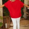 T-Shirt Solene Oversize Rouge Amour Blanc -Vêtements Soldes 2024 facetune 06 03 2023 12 31 47