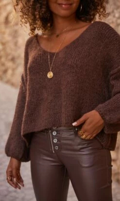 Pantalon Meryl Huilé Chocolat -Vêtements Soldes 2024 facetune 06 10 2023 10 10 06 1