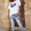 T-Shirt Solene Oversize Blanc Peace Bleu Marine -Vêtements Soldes 2024 facetune 06 10 2023 15 54 04