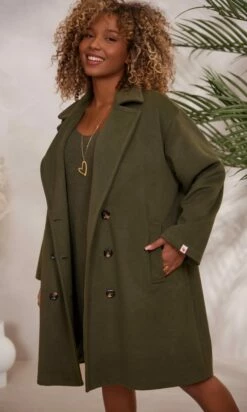 Petite Robe Pull Alcinda Oversize Kaki